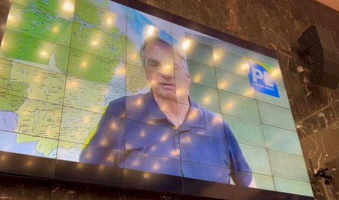 Ex-presidente Bolsonaro gravou vídeo para evento que lançou Bruno Engler candidato