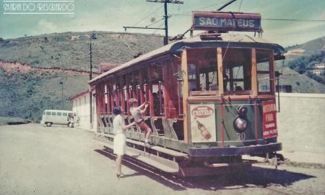 Bonde Linha São Mateus, Rua São Mateus, ponto final em 1966 Arquivo de Sonia Pinto Coelho Acervo blog Maria do Resguardo.jpg