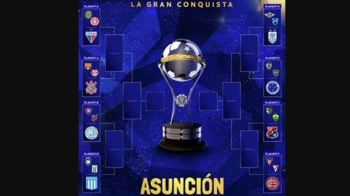 Confrontos da Sul-Americana a partir dos playoffs e, na sequência, das oitavas de final