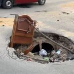 ‘Buraco fazendo aniversário’: moradores da Grande BH usam cabeceira de cama para evitar acidentes