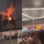 Vídeo: lanchonete do Burger King pega fogo em shopping no RJ e assusta frequentadores