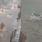 Família fica ilhada após chuva derrubar muro e inundar casa na ocupação Dandara, em BH