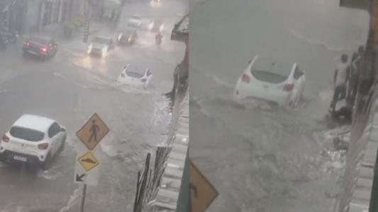 Chuva tomou as ruas da região
