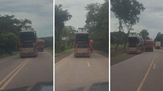 Vídeo: caminhoneiro embriagado é preso na BR-153 após dirigir mais de 24h sem parar