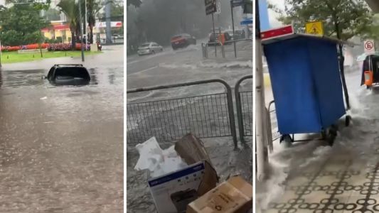 Chuva forte deixa um morto e vários pontos de inundações em SP