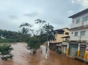Imagem da cidade de Raposos, na Grande BH, no início da manhã