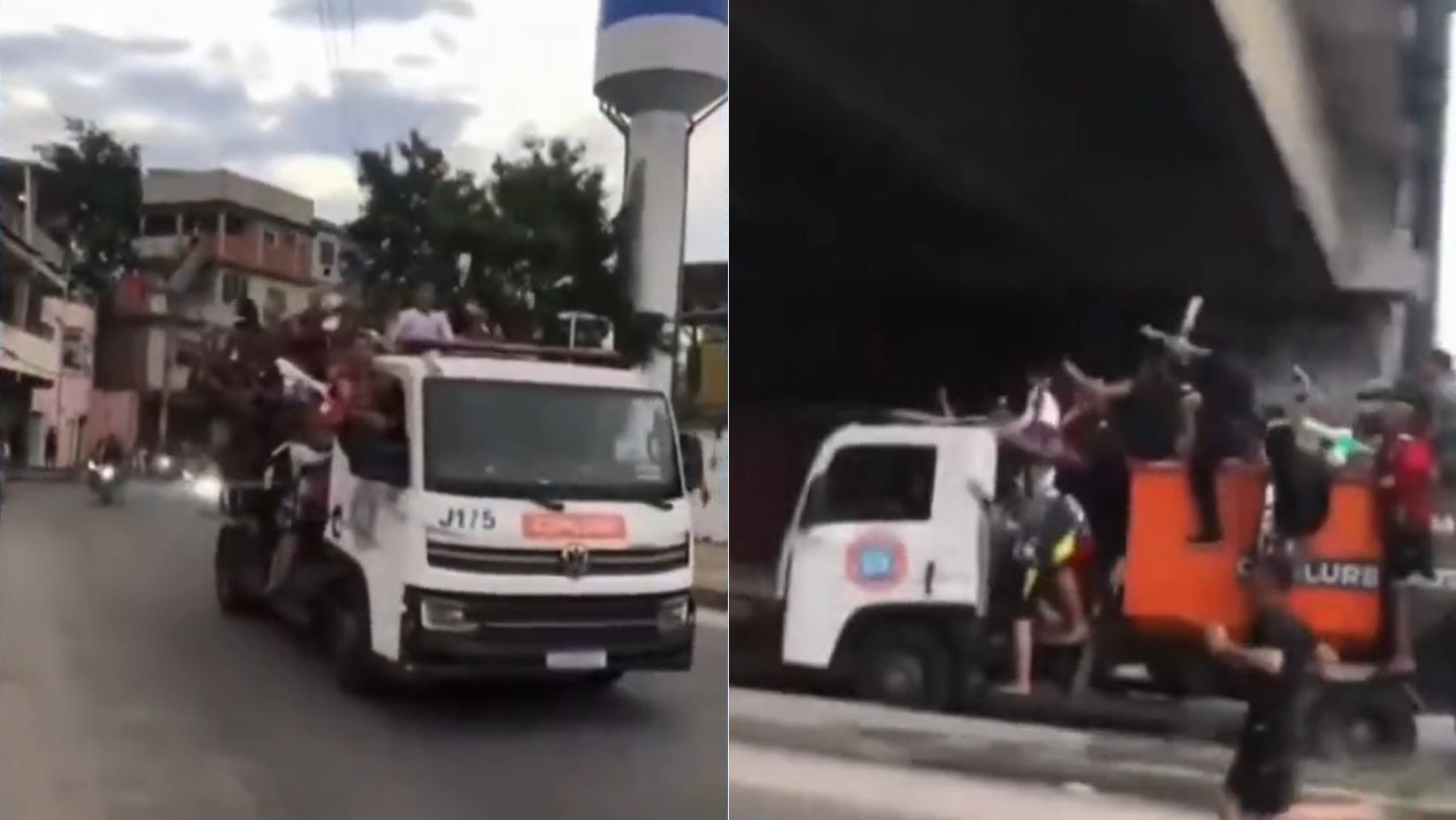 Vídeo: armados, grupo de criminosos invadem caminhão de lixo na Maré no RJ