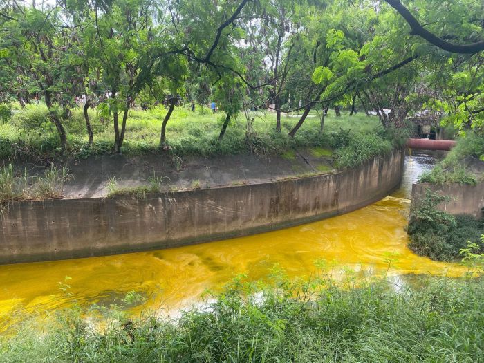 Parte da carga de óleo vegetal vazou e escoou até o Rio Vieira