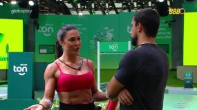 Gracyanne e Maike conversam sobre Diego Hypólito