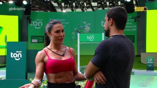 Gracyanne e Maike conversam sobre Diego Hypólito