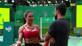 Gracyanne e Maike conversam sobre Diego Hypólito
