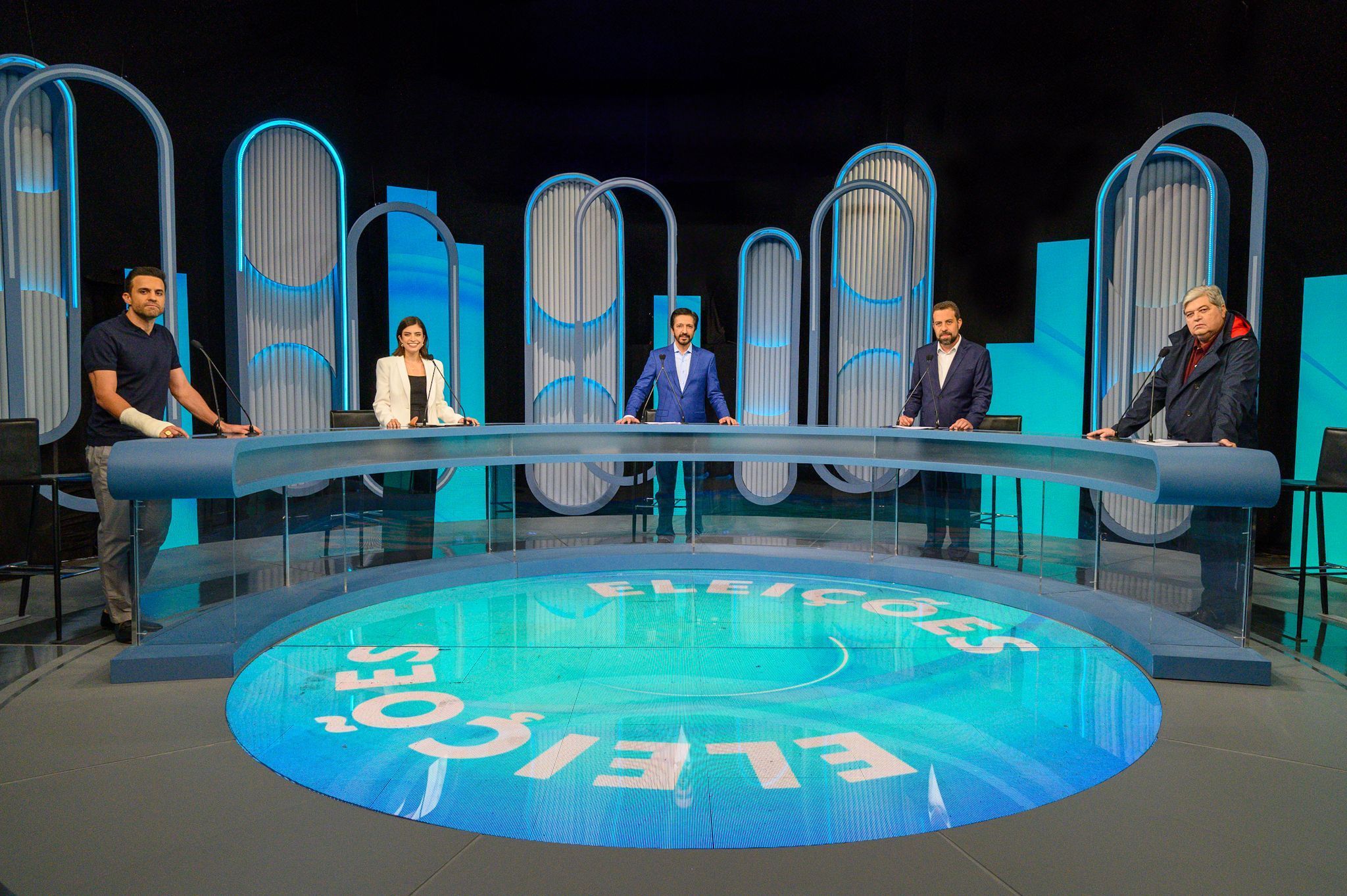 Debate em SP tem Nunes alvo de Tabata e Boulos e ‘sintonia’ de Datena e Marçal sobre segurança