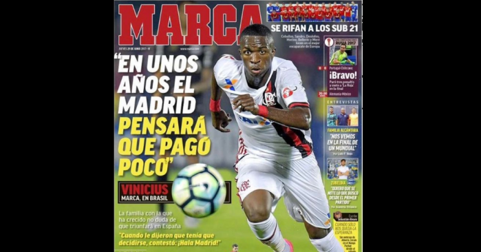 Em 2017, o Jornal Marca afirmou que o Real Madrid Em 2017, o Jornal Marca afirmou que o Real Madrid