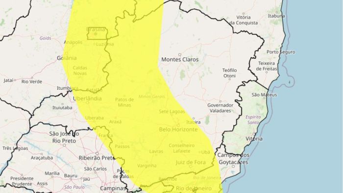Tempestade e granizo ameaçam BH e outras 516 cidades de MG nas próximas horas; veja lista
