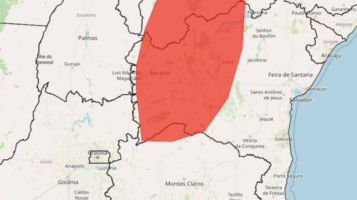 Acumulado de chuva: veja lista das cidades de MG sob alerta vermelho nas próximas horas