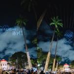 BH comemora 127 anos com show de 400 drones na Praça da Liberdade; veja imagens
