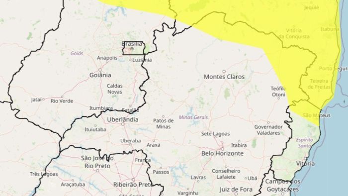 Inmet emite alerta amarelo de chuvas intensas para 75 cidades de MG; veja lista