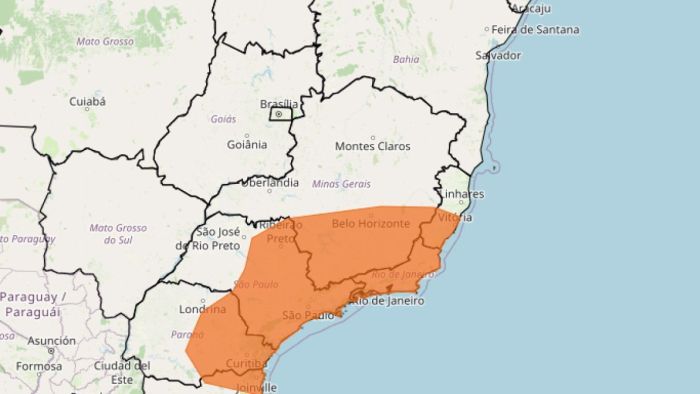 Tempestade: veja lista das 474 cidades de MG sob alerta laranja nas próximas horas
