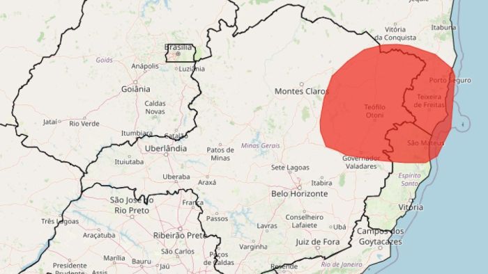 Alerta vermelho de chuva: veja lista das 141 cidades de MG afetadas nas próximas horas
