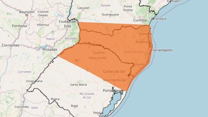 Tempestade e chuvas intensas: veja lista de estados em alerta laranja do Inmet