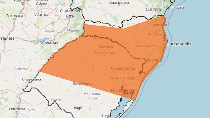 Alerta laranja de tempestade
