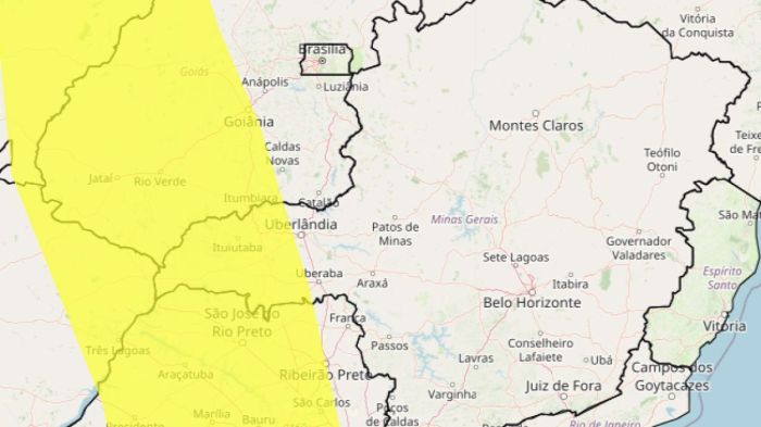 Tempestade e granizo: veja lista das 31 cidades de MG sob alerta neste domingo (28)