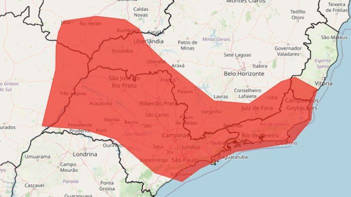 Alerta vermelho de onda de calor