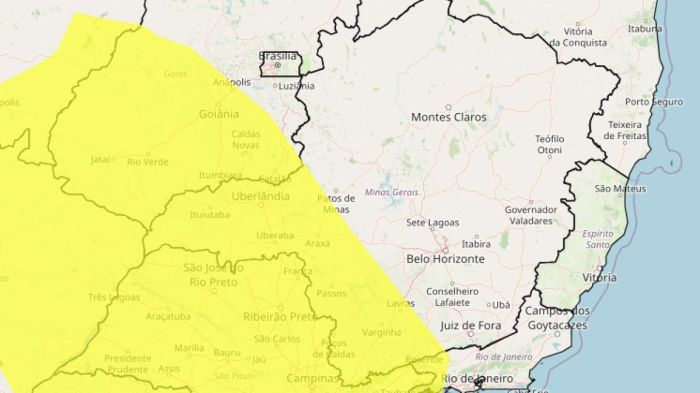 Tempestade e granizo em MG: veja lista das 246 cidades sob alerta nas próximas horas Tempestade e granizo em MG: veja lista das 246 cidades sob alerta nas próximas horas