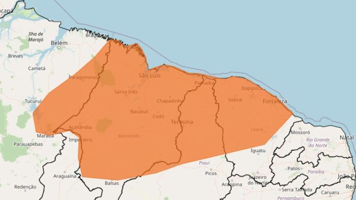 Chuvas intensas ameaçam estados do Nordeste e Norte nas próximas horas; veja lista