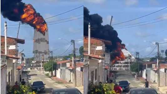 Estátua de Nossa Senhora de Fátima é destruída por incêndio em Natal