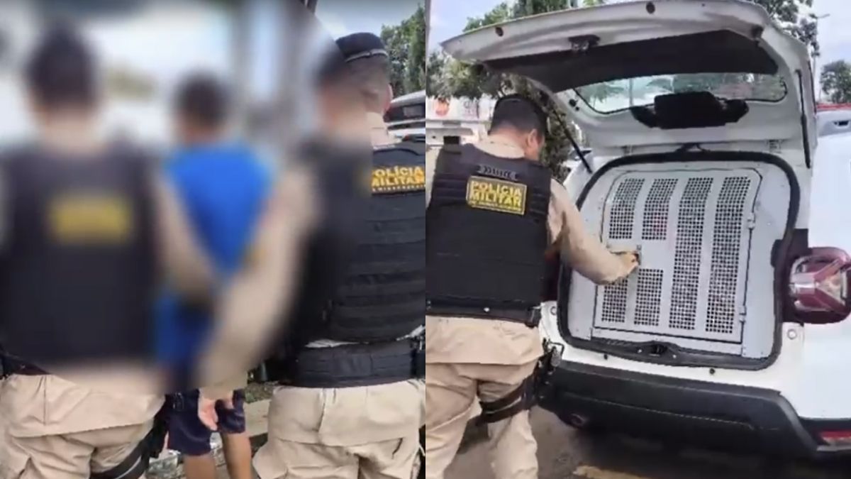 Vídeo mostra momento da prisão de homem de 35 anos que abusou de menina de 12 em MG