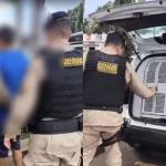 Vídeo mostra momento da prisão de homem de 35 anos que abusou de menina de 12 em MG