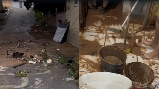 Tempestade deixa rastro de destruição em Sabará, na Grande BH, nesta quarta (11)