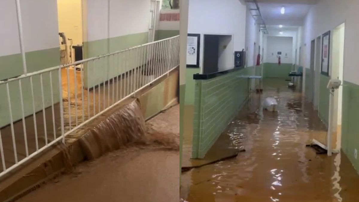 Vídeo: tempestade inunda UBS em Sabará, causa perda de medicamentos e estraga equipamentos