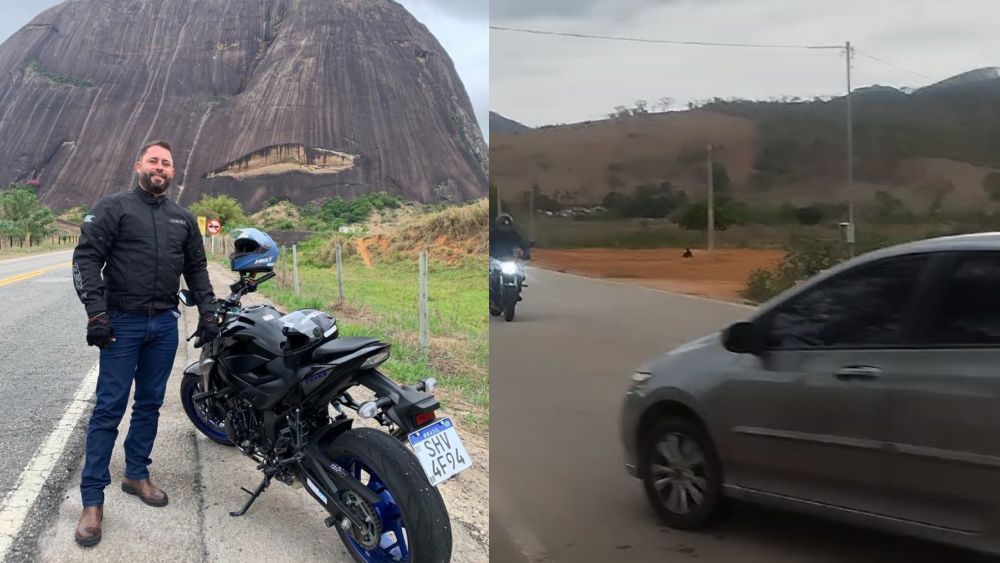 Vídeo: motociclista morre em acidente impressionante na MGC-217, no interior de Minas