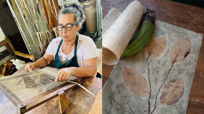 A Itatiaia conversou com Nailse Geralda Oliveira Fonseca, de 55 anos, que conta que as Arteiras da Canastra são exemplo de trabalho sustentável e de fonte de renda para as mulheres da região