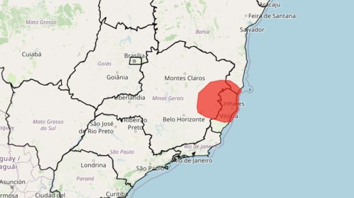 Alerta vermelho: veja lista das 129 cidades de MG ameaçadas por acumulado de chuva
