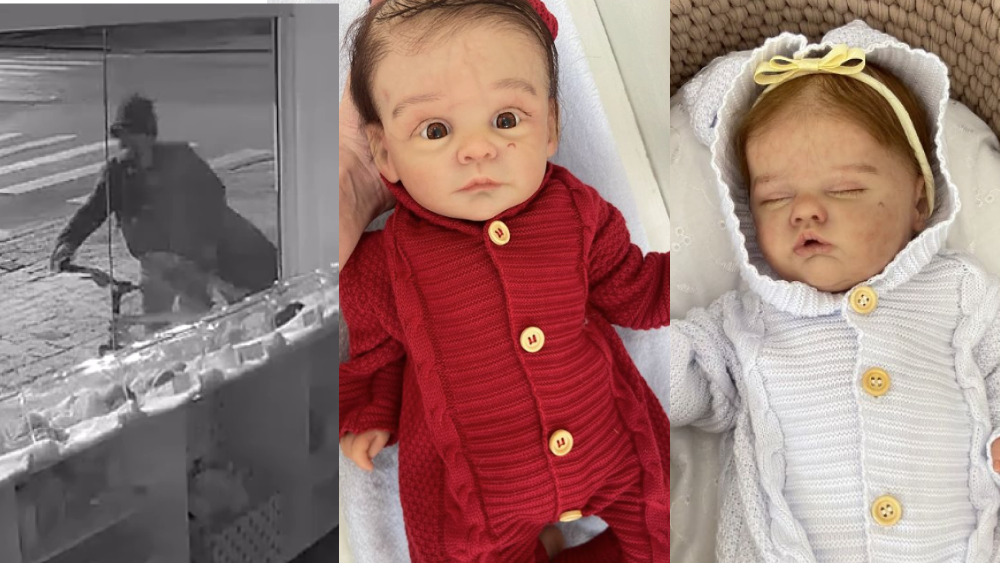 Homens assaltam loja e levam R$ 55 mil em bonecas bebê reborn em Curitiba