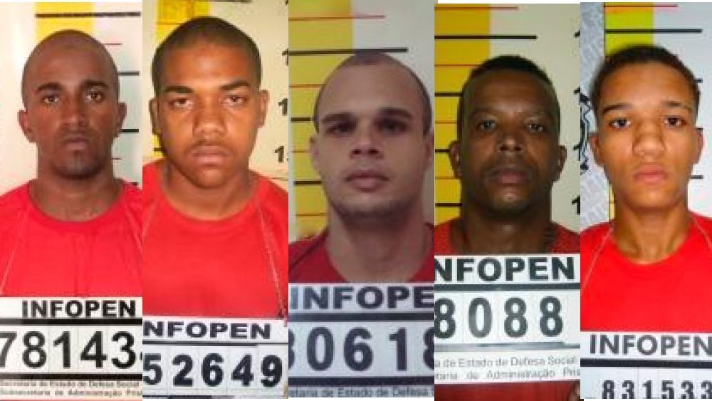Saiba quem são os cinco fugitivos da penitenciária em Juiz de Fora