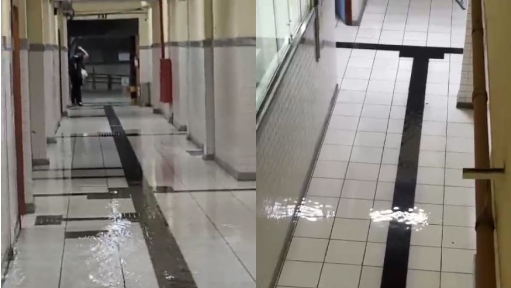 Vídeo: faculdade Faminas inunda durante forte chuva em BH e assusta estudantes