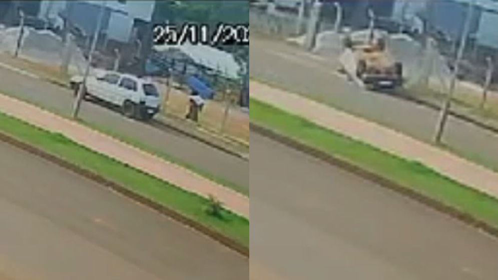 Vídeo: carro estacionado capota 'do nada' no Paraná e intriga internautas; entenda