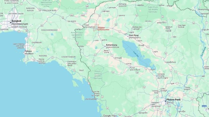 Sisophon está quase na fronteira com a Tailândia