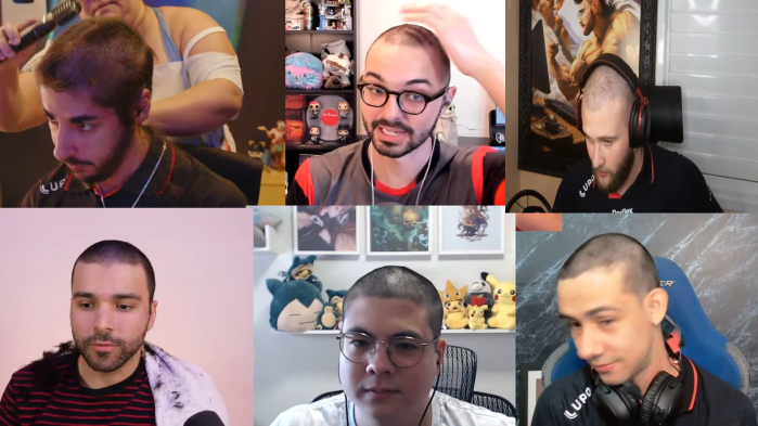 Integrantes do 'Ilha das Lendas' rasparam a cabeça após classificação da paiN no mundial de LoL