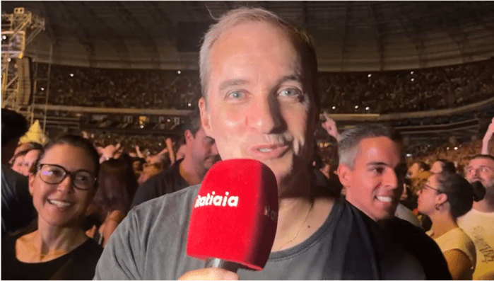 Godofredo, morador de Belo Horizonte, durante show de Paul McCartney na Arena MRV