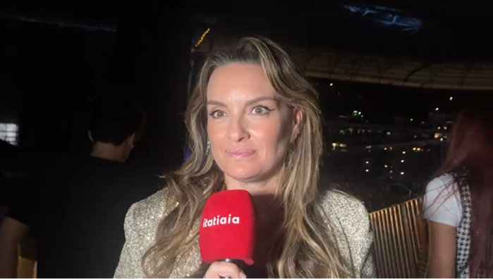 Amanda Diniz no show de Paul McCartney na Arena MRV em 3 de dezembro de 2023