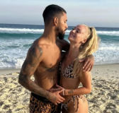 Douglas Luiz e Alisha Lehmann