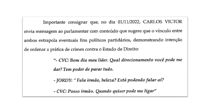 Trecho do parecer enviado pela PGR ao STF