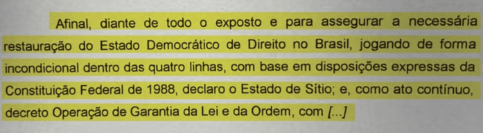 Documento encontrado na sede do Partido Liberal (PL) endossam suspeitas de tentativa de golpe