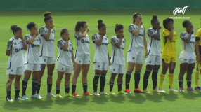 Jogadoras de América e Atlético protestam contra a violência sexual