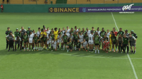 Jogadoras de América e Atlético protestam contra a violência sexual